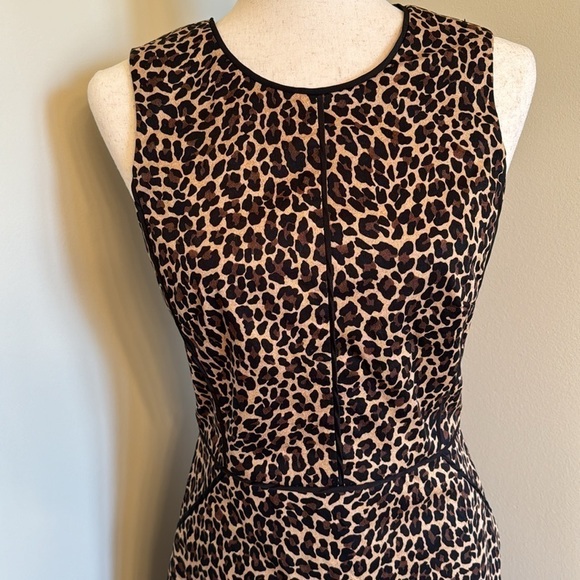 J. Crew Leopard Print Sheath Dress - Picture 13 of 15